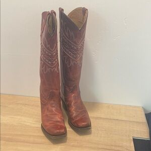 Red Western Cowboy Boots by Tony Lama